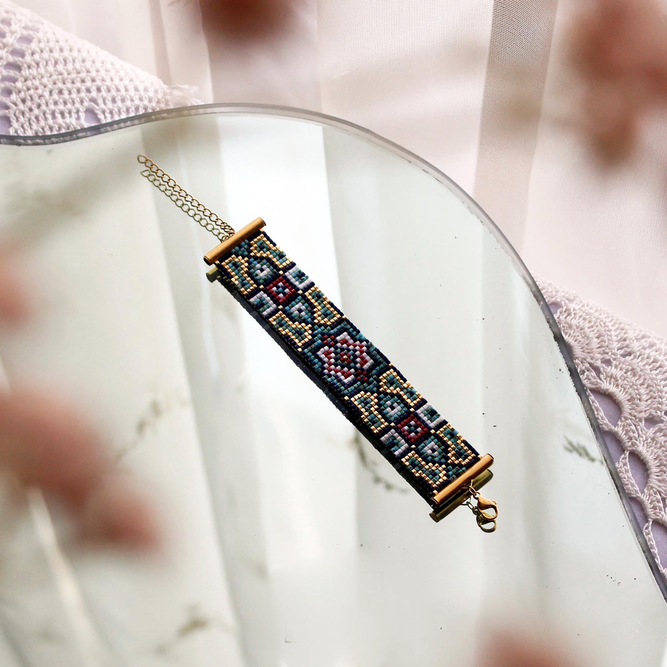 bransoletka z koralików Miyuki Golestan