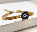 bransoletka z koralików Miyuki Evil Eye