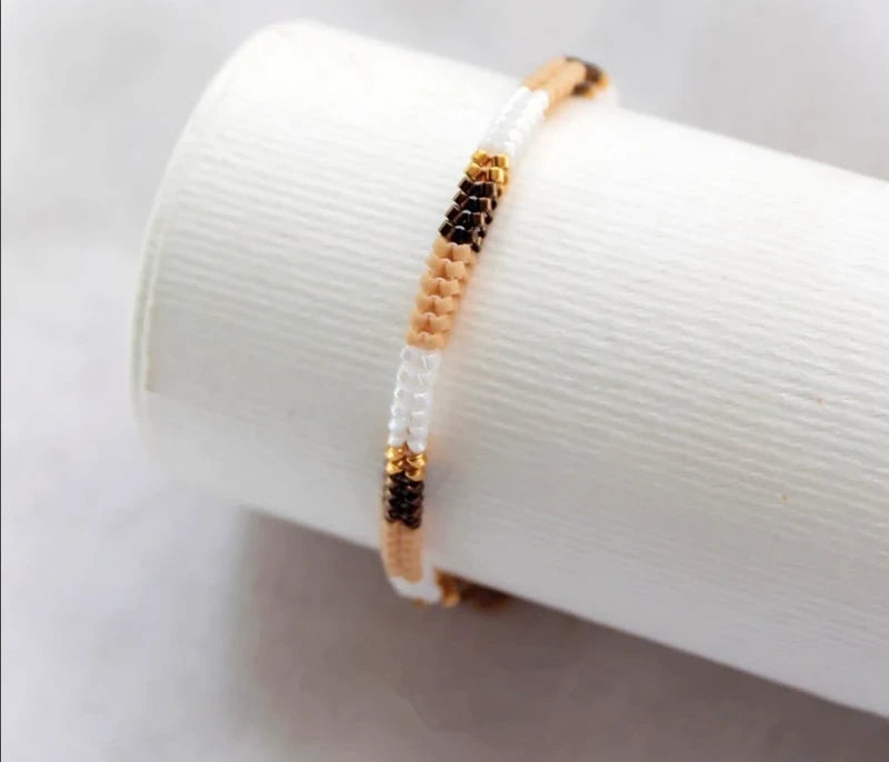 bransoletka z koralików Miyuki minimalistyczna personalizacja