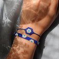 bransoletka z koralików Miyuki Evil Eye