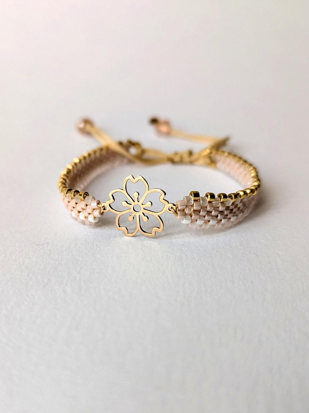 bransoletka z koralików Miyuki Miyuki Bracelet with 18K Solid Gold Charm