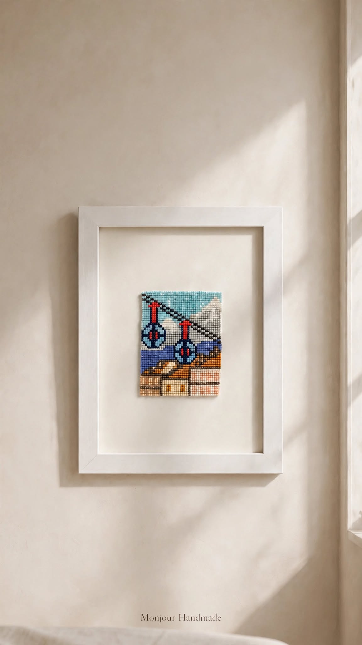 Grenoble Cable Car Bead Art