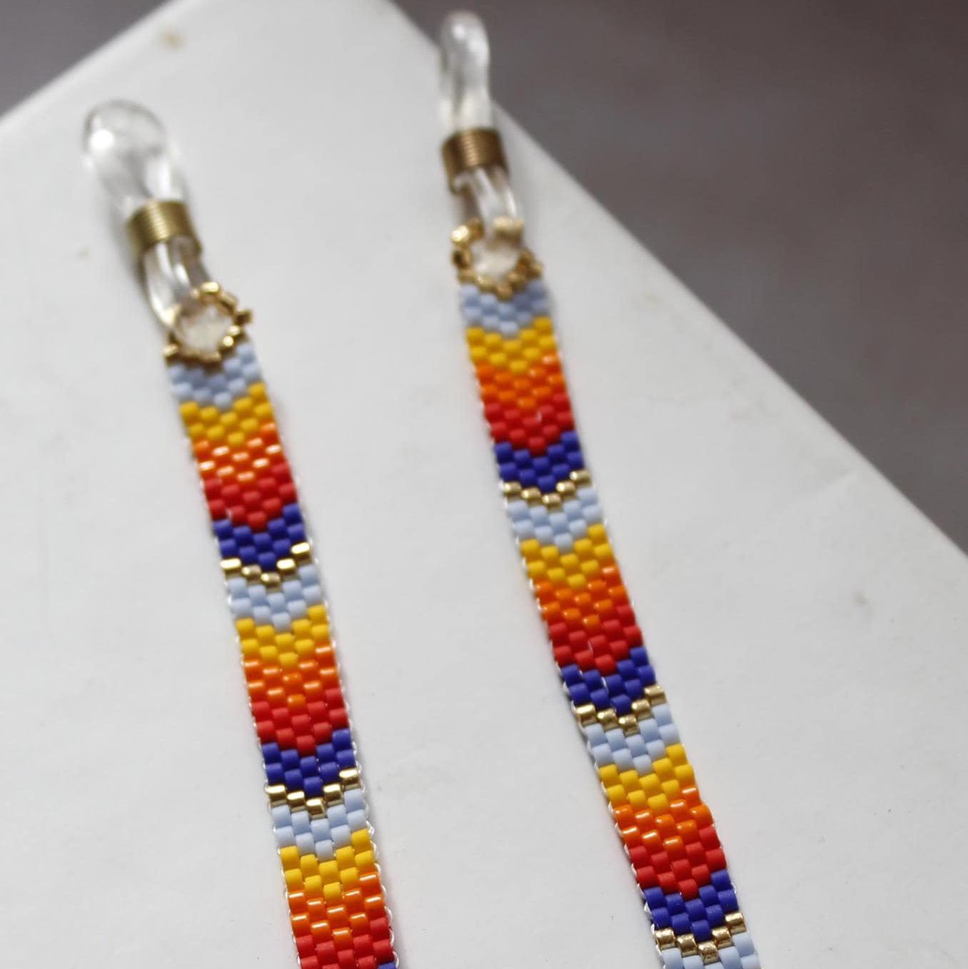 Color Block Blue-Orange Lanyard