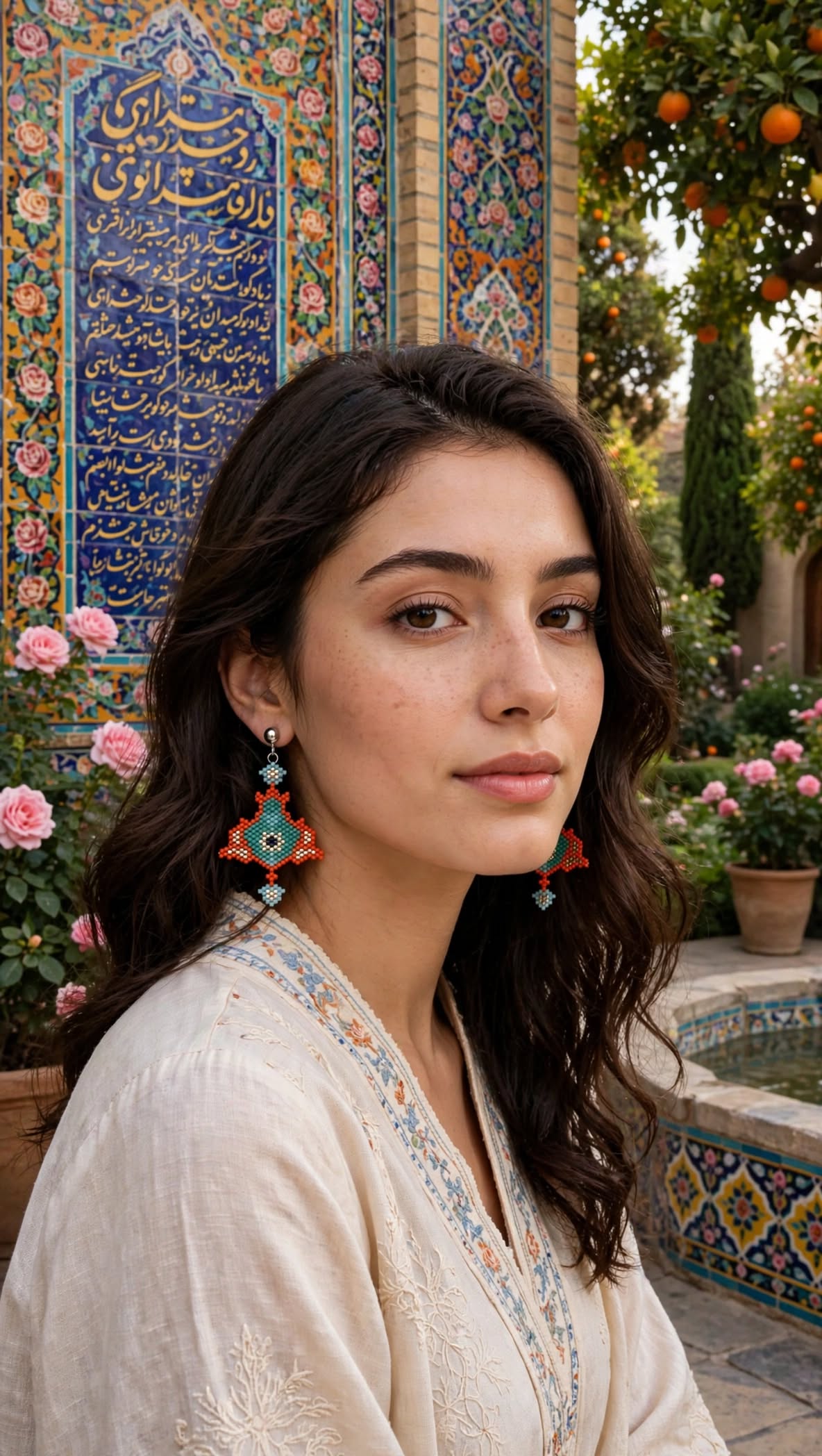 Shiraz Tilework Miyuki Earrings