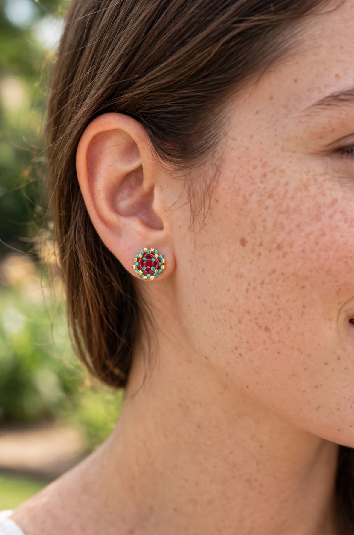 Colorful Miyuki Stud Earrings